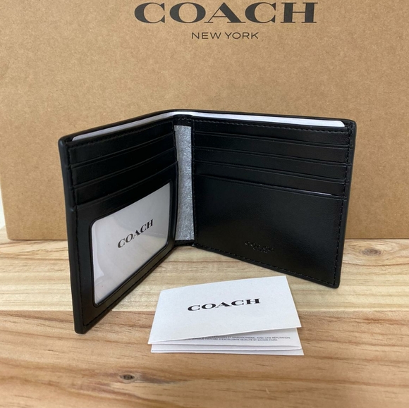 ⚜Coach Id Billfold Wallet In Signature Canvas - Picture 2 of 5